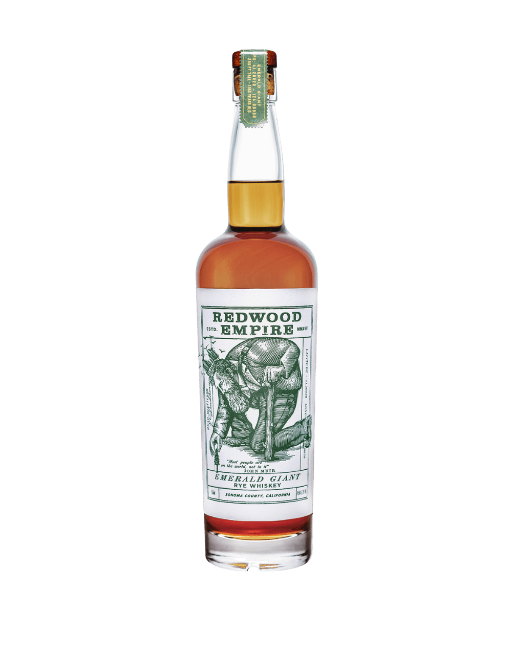 Redwood Empire Emerald Giant Rye Whiskey