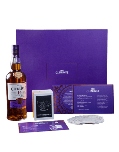 image-The Glenlivet Single Malt Scotch Whisky 14 Year Old Brighten The Holidays Gift Set