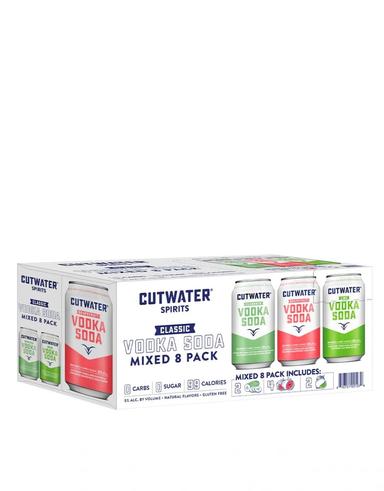 image-Cutwater Vodka Soda Mixed 8 pack (4 Grapefruit, 2 Lime, 2 Cucumber)